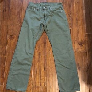 Levi’s 514 green pants 30x30